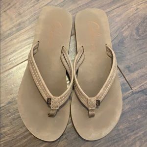 Cobian camel flip flop